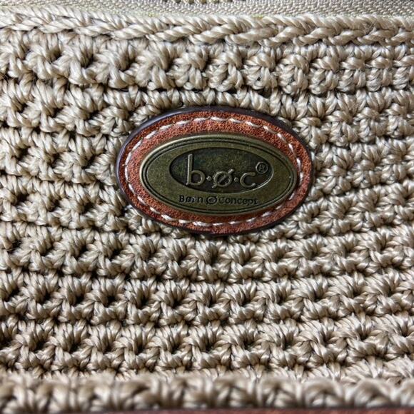 B.O.C. born concept Boho Faux Leather Crochet Crossbody Bag - Picture 7 of 7